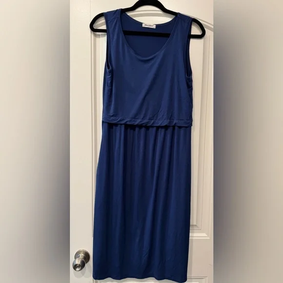 Bearsland Nursing Deep Blue Dress - Picture 2 of 6